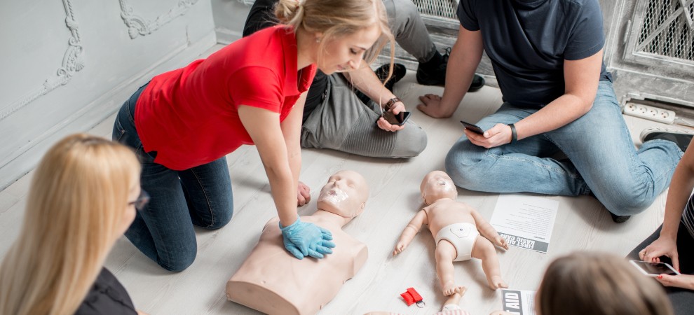 First Aid CPR AED class at National CPR Center - American Heart Association (AHA) Certification